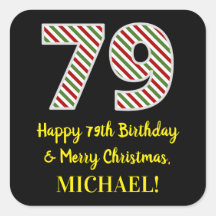 Joyeux 79e anniversaire & Joyeux Noël, Nom personn