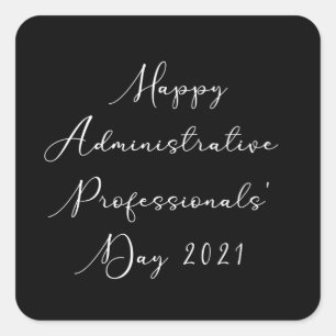 Sticker Carré Joyeux Administrateurs jour admin 2021