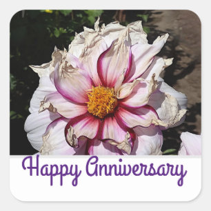 Sticker Carré Joyeux anniversaire Dahlia Edge of Joy #1-2 Sticke