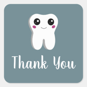 Sticker Carré Joyeux Dentelle Dentelle souriante mignonne dessin