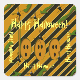 Sticker Carré Joyeux Halloween !