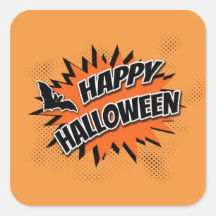 Sticker Carré Joyeux Halloween
