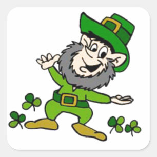 Sticker Carré Joyeux Leprechaun
