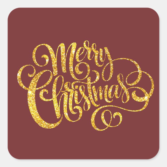Sticker Carré Joyeux Noël (Devant)