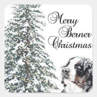 Sticker Carré Joyeux Noël Berner