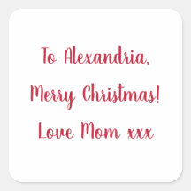 Joyeux Noël minimal de maman Rouge et Blanc