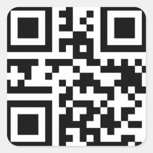Sticker Carré Joyeux Noël QR Code