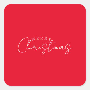 Sticker Carré Joyeux Nouvel An Joyeux Noël Période des Fêtes