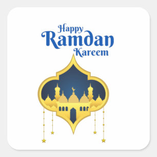Sticker Carré Joyeux Ramadan Kareem 2022