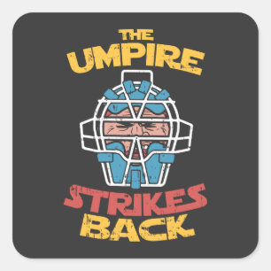 Sticker Carré Juge de baseball