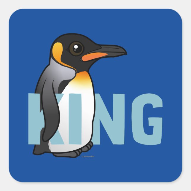 Sticker Carré Jumbo King Penguin (Devant)