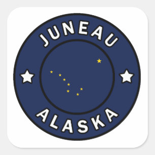Sticker Carré Juneau Alaska