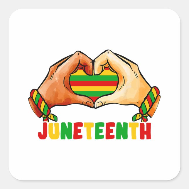 Sticker Carré Junetten Heart (Devant)