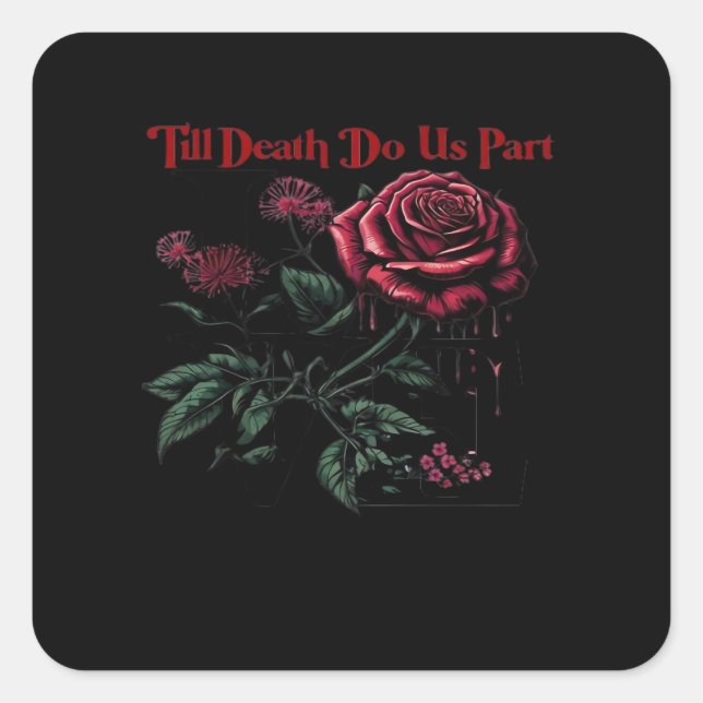 Sticker Carré Jusqu'à la mort Faites-nous partie classique - Amo (Devant)