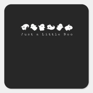 Sticker Carré Just Little Boo Créatif Regard Décontracté