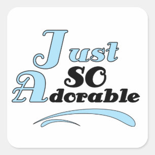 Sticker Carré Juste adorable
