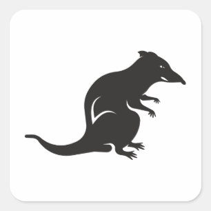 Sticker Carré Juste un rat