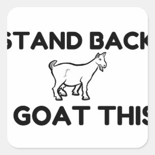 Sticker Carré J'Y Vais