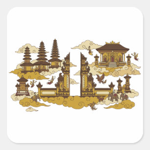 Sticker Carré Kahyangan/Paradis