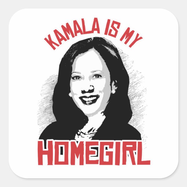 Sticker Carré Kamala est ma fille - (Devant)