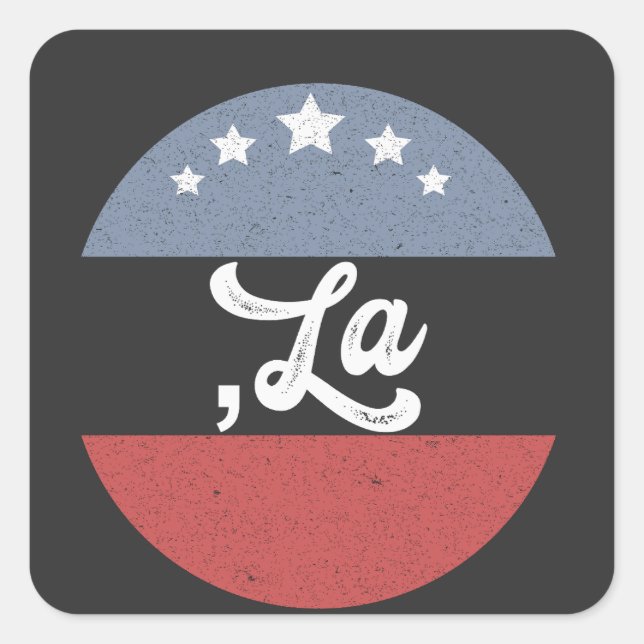 Sticker Carré Kamala Harris 2024 Président Comma La Funny (Devant)