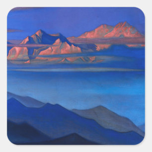 Sticker Carré « Kanchenjunga » de Nicholas Roerick