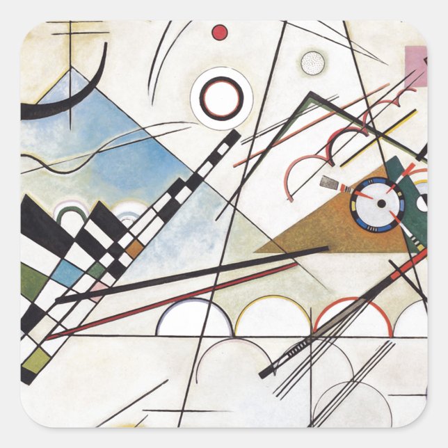 Sticker Carré Kandinsky 1923/composition viii/pixdecines (Devant)