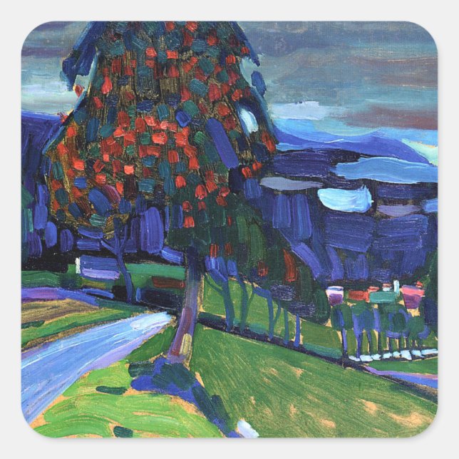 Sticker Carré Kandinsky - Automne à Murnau (Devant)