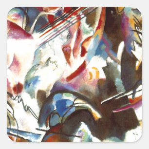 Sticker Carré Kandinsky Composition Abstraite VI