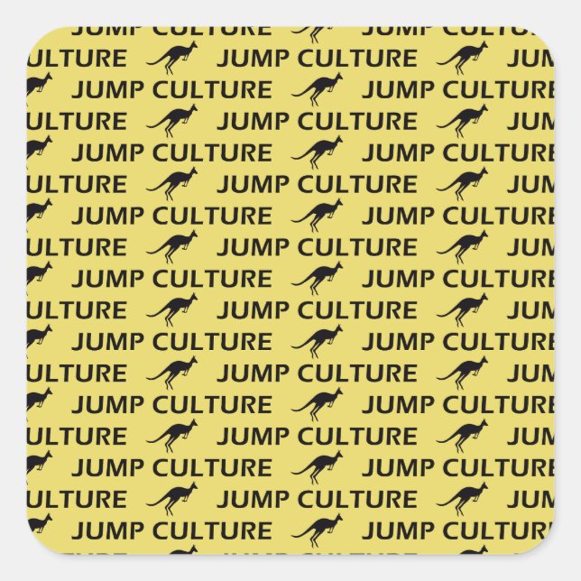 Sticker Carré kangaroo (Devant)