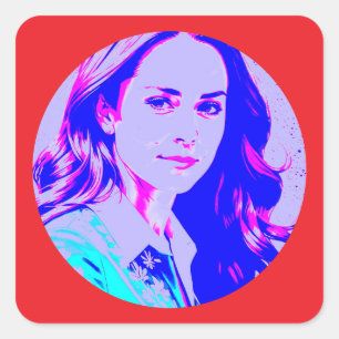 Sticker Carré kate middleton créer votre propre photo