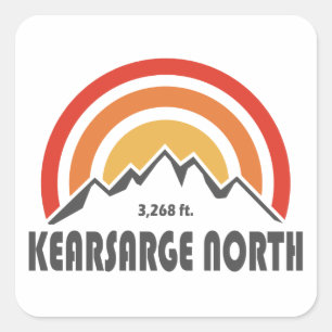 Sticker Carré Kearsarge Nord New Hampshire