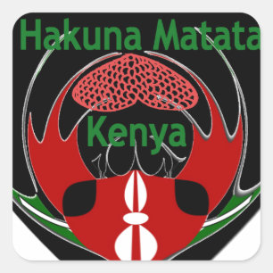 Sticker Carré Kenya