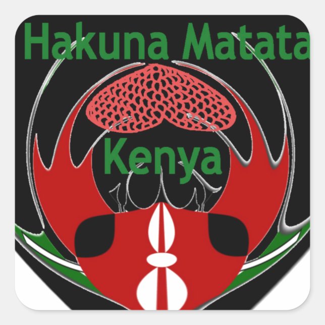 Sticker Carré Kenya (Devant)
