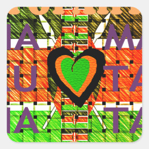 Sticker Carré Kenya Hakuna Matata