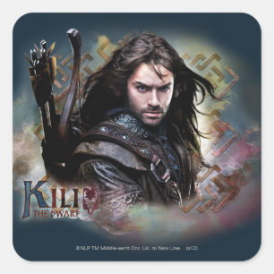 Sticker Carré KILI THE DWARF™ Avec Nom