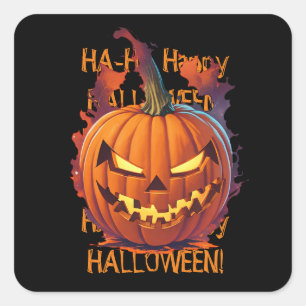 Sticker Carré Kine de Halloween