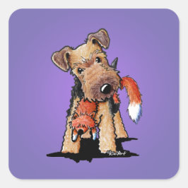 Sticker Carré KiniArt Welsh Terrier