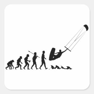 Sticker Carré Kite Surf