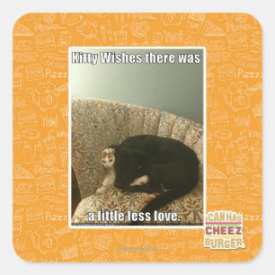 Sticker Carré Kitty Wings