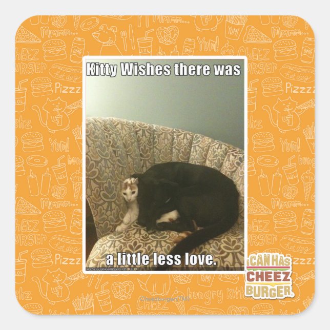 Sticker Carré Kitty Wings (Devant)