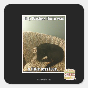 Sticker Carré Kitty Wings