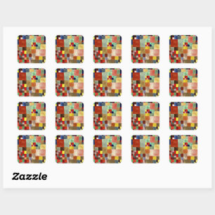 Sticker Carré Klee - Flore sur Sable