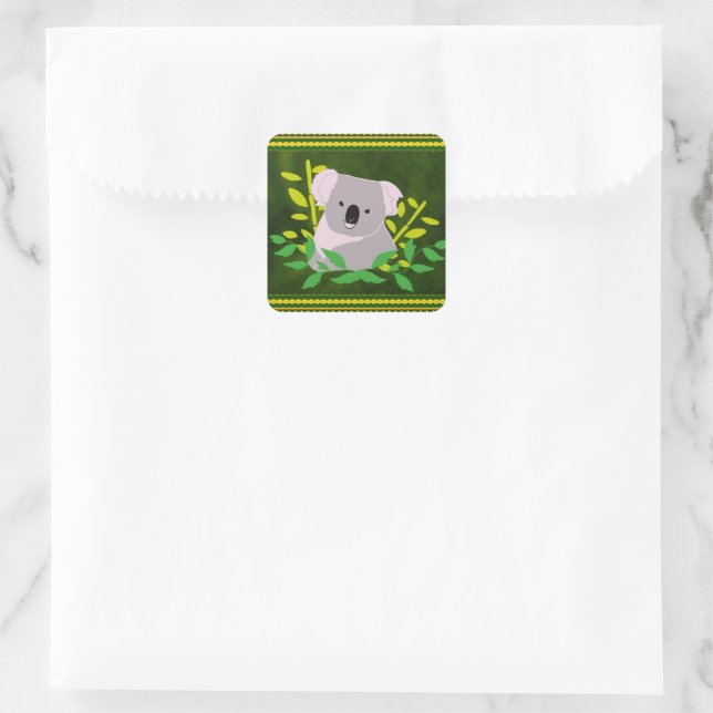 Sticker Carré Koala (Sac)