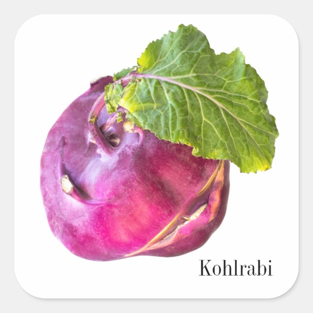 Sticker Carré Kohlrabi (Devant)