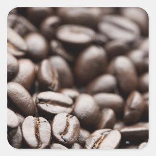 Sticker Carré Kona Purple Mountain grains de café bio