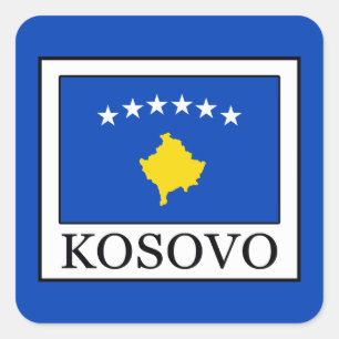 Sticker Carré Kosovo