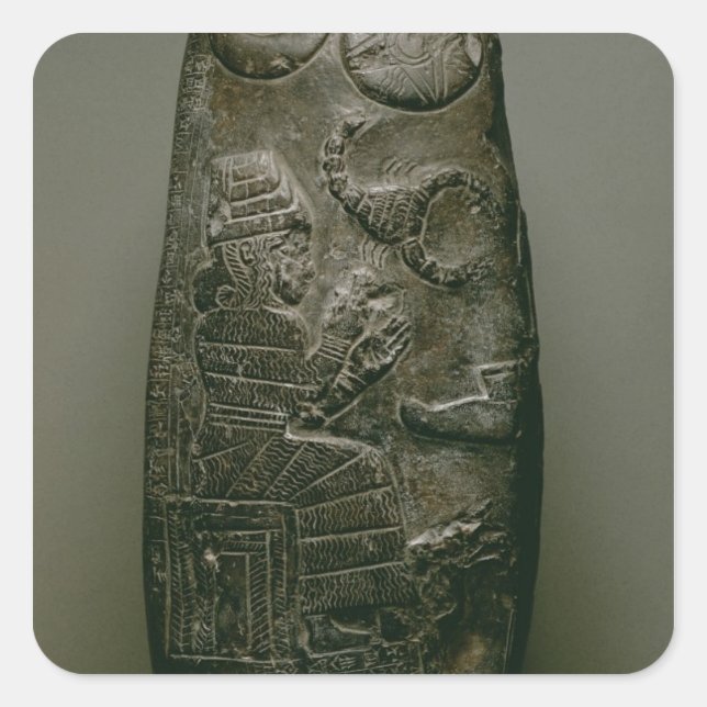 Sticker Carré Kudurru of Nazimaruttash, roi de Babylone, c.1328 (Devant)