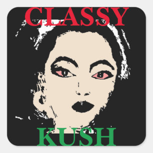 STICKER CARRÉ KUSH CLASSE
