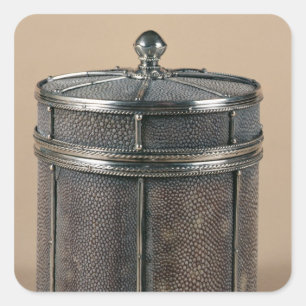 Sticker Carré La boîte de cigarette avec shagreen les côtés,